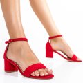 SANDALE RED SUEDE OSPD407