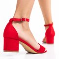 SANDALE RED SUEDE OSPD407
