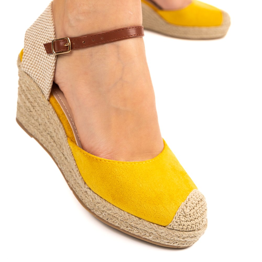 SANDALE YELLOW SUEDE 6SP000802