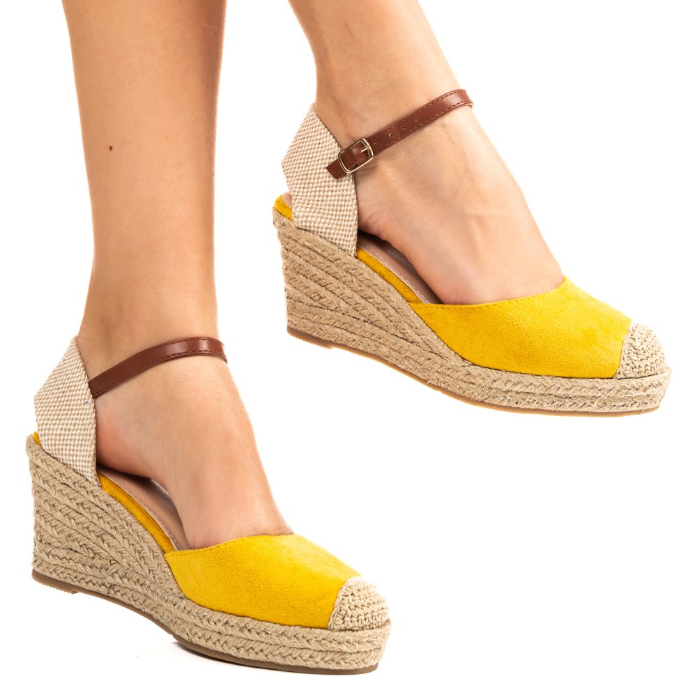 SANDALE YELLOW SUEDE 6SP000802