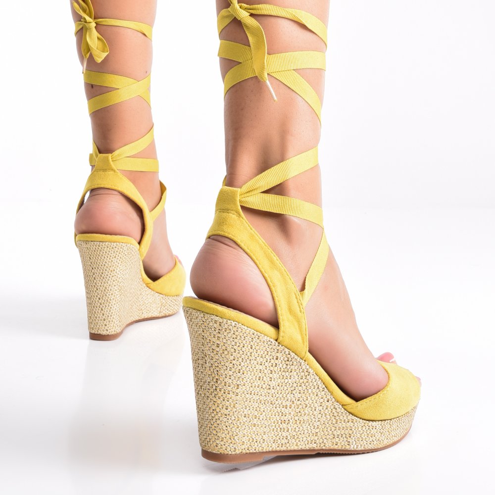 SANDALE YELLOW SUEDE OSPD0246